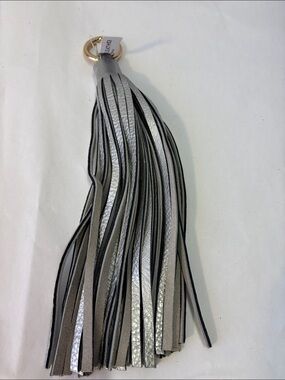 Vittoria Napoli Keyring Fob Handbag Charm Leather Tassel